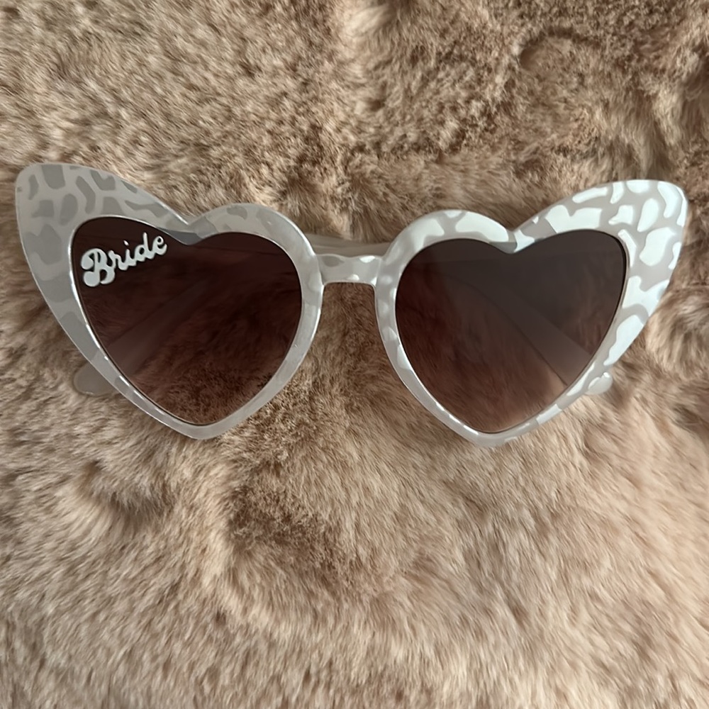 ‘Bride’ Heart Shaped Sunglasses